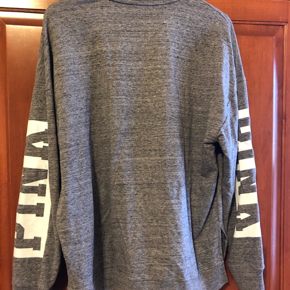 PINK Victoria’s Secret Gray 1/4 Zip Pullover Size Large - Picture 6 of 7